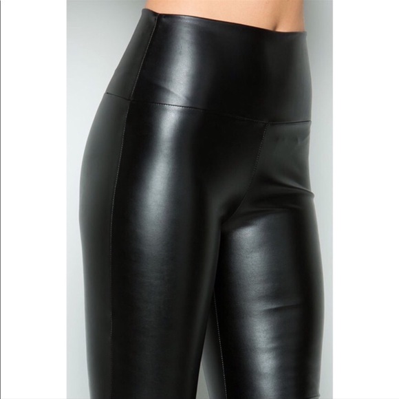 Boutique with Grace Soft & Stretchy Faux Leather Leggings NIP - Picture 6 of 11
